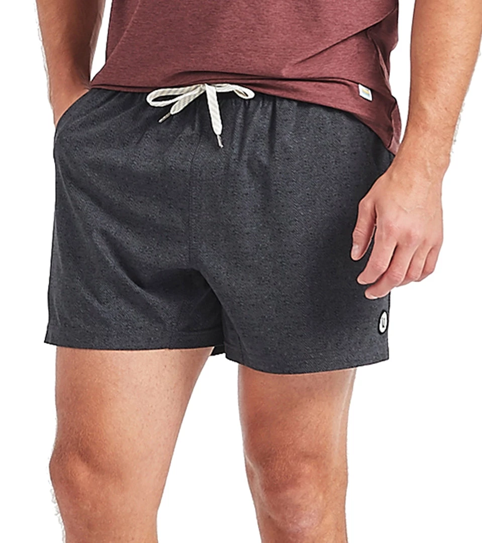 Vuori Men's Kore 5" Yoga Shorts Charcoal Twill Texture 7 Vuori Men's Kore 5" Yoga Shorts Charcoal Twill Texture