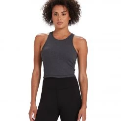 CLOTHING Vuori Plyo Yoga Support Tank Charcoal Heather