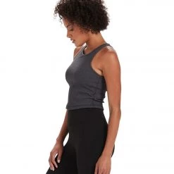 CLOTHING Vuori Plyo Yoga Support Tank Charcoal Heather