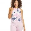 CLOTHING Spiritual Gangster Active Flow Tank Amethyst Bleach Tie Dye