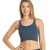 Spiritual Gangster Amor Crop Tank Deep Blue CLOTHING
