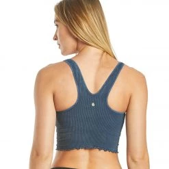 Spiritual Gangster Amor Crop Tank Deep Blue CLOTHING