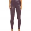 CLOTHING DYI Movement Shine Yoga Leggings Burgundy Reptile Shine
