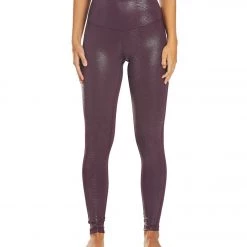 CLOTHING DYI Movement Shine Yoga Leggings Burgundy Reptile Shine