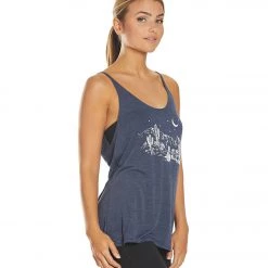 Everyday Yoga Desert Nights Slouchy Tank Navy