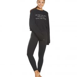 Everyday Yoga We Are Crop Crew Sweatshirt Black 12 Everyday Yoga We Are Crop Crew Sweatshirt Black
