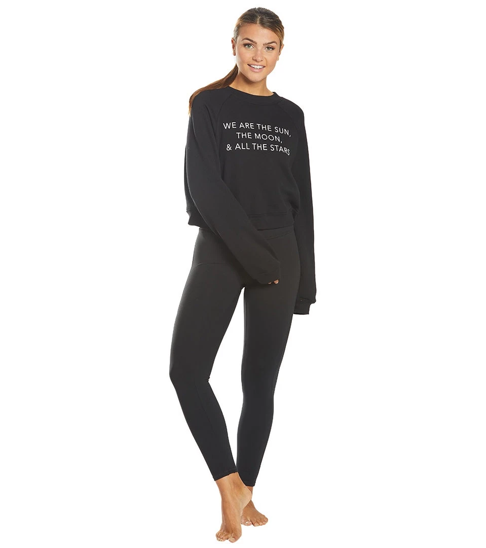 Everyday Yoga We Are Crop Crew Sweatshirt Black 6 Everyday Yoga We Are Crop Crew Sweatshirt Black