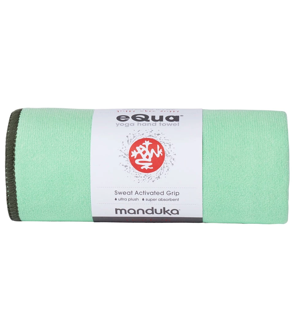 Manduka EQua Yoga Hand Towel Green Ash 3 Manduka EQua Yoga Hand Towel Green Ash