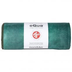 Manduka EQua Yoga Mat Towel Camo Green Tie Dye