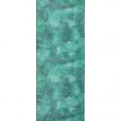 Manduka EQua Yoga Mat Towel Camo Green Tie Dye
