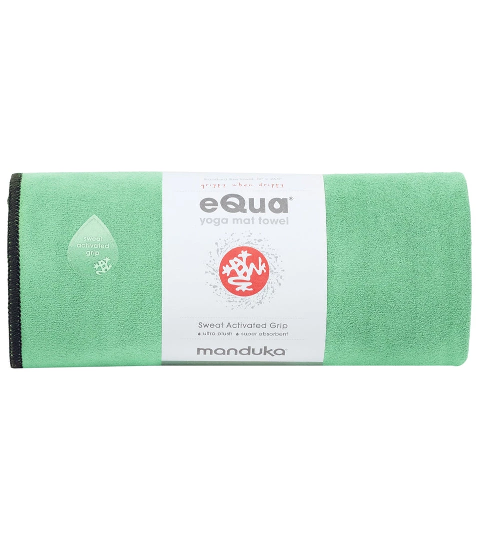 Manduka EQua Yoga Mat Towel Green Ash YOGA MATS & PROPS 4 Manduka EQua Yoga Mat Towel Green Ash YOGA MATS & PROPS
