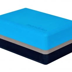 Manduka Recycled Foam Yoga Block Dresden Blue Stripe