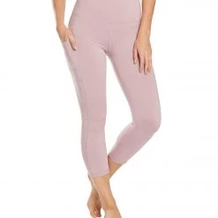 Balance Collection Eclipse Lux Yoga Capris Mauve Shadows CLOTHING