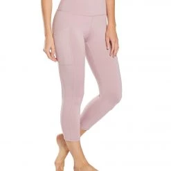 Balance Collection Eclipse Lux Yoga Capris Mauve Shadows CLOTHING