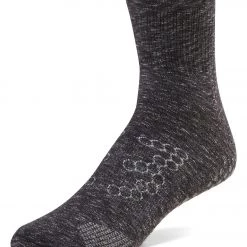 BASE 33 Unisex Crew Yoga Socks Charcoal Grey ACCESSORIES