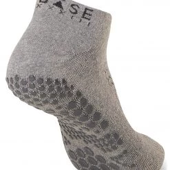 BASE 33 Unisex Low Rise Yoga Socks Grey ACCESSORIES