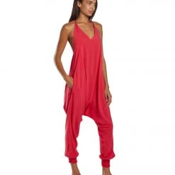 Buddha Pants Harem Jumpsuit Fuschia CLOTHING