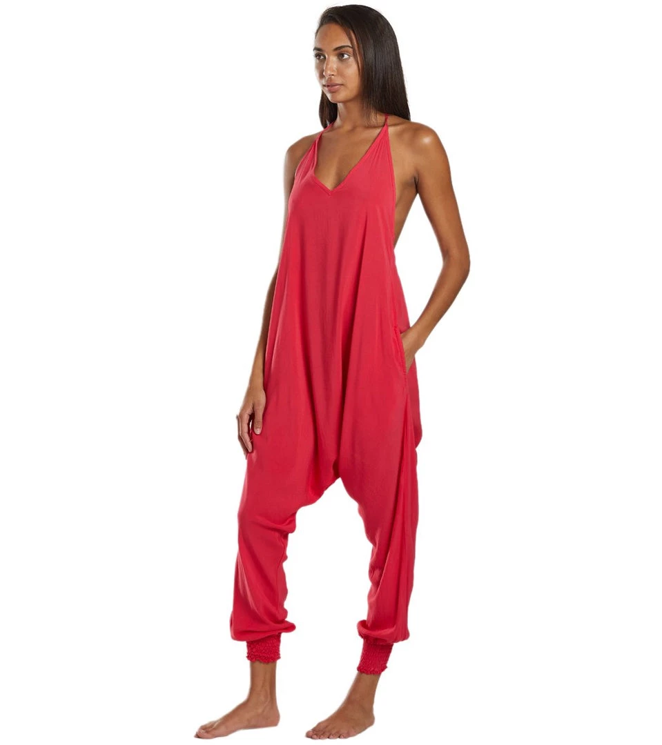 Buddha Pants Harem Jumpsuit Fuschia CLOTHING 7 Buddha Pants Harem Jumpsuit Fuschia CLOTHING