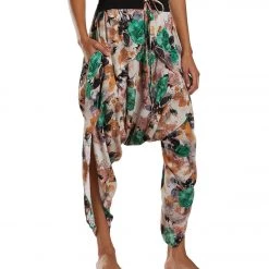 Buddha Pants Flap Harem Pants Green Kira Women