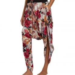 Buddha Pants Flap Harem Pants Pink Kira