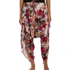 Buddha Pants Flap Harem Pants Pink Kira