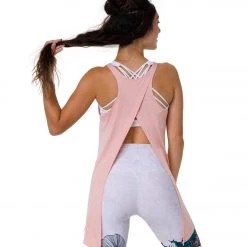 Onzie Tie Back Tank Light Peach