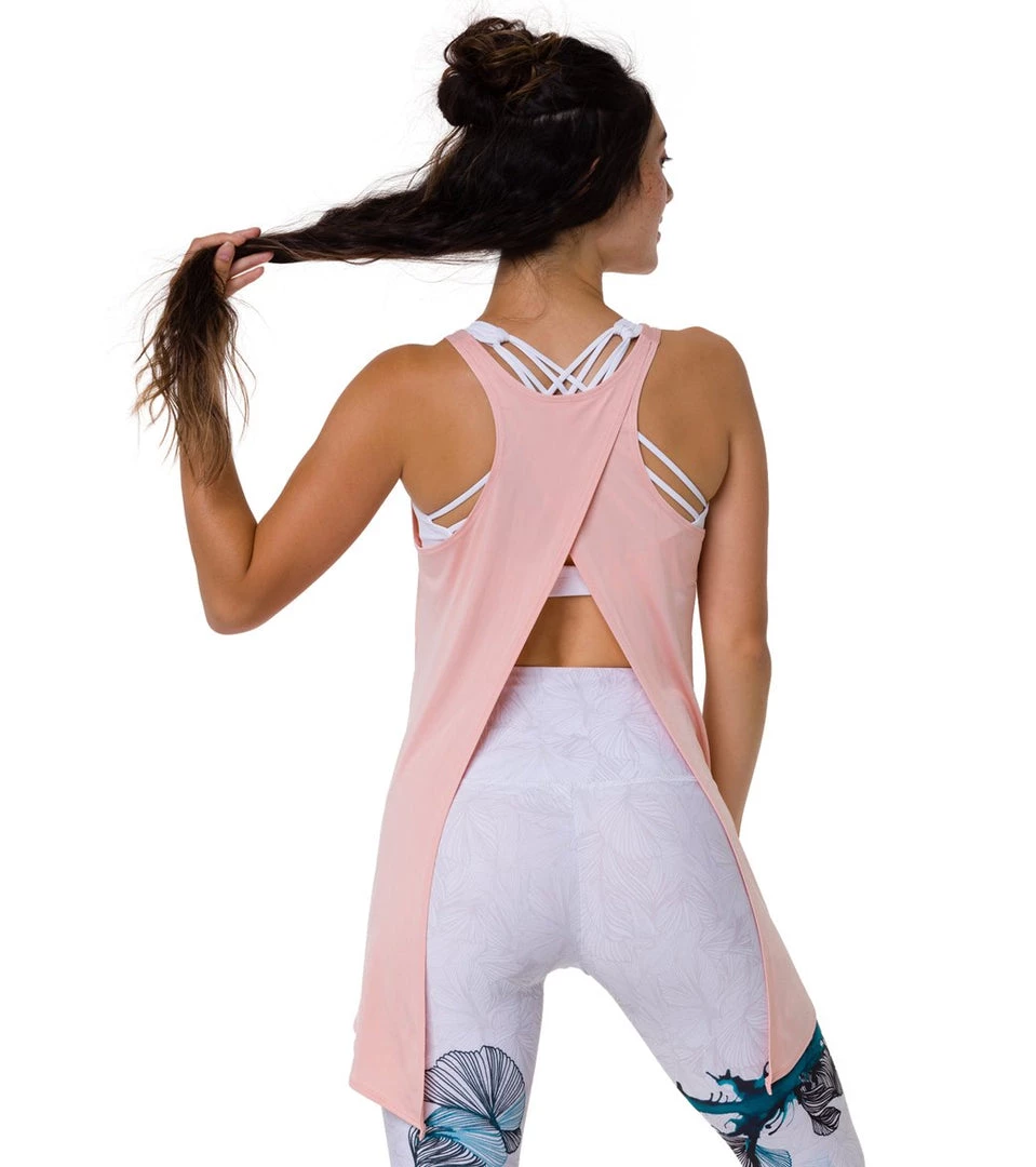 Onzie Tie Back Tank Light Peach 8 Onzie Tie Back Tank Light Peach