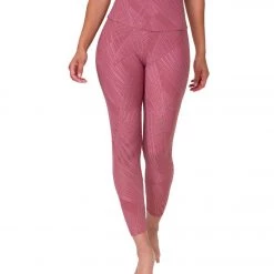 Women Onzie Selenite 7/8 Yoga Leggings Ash Rose