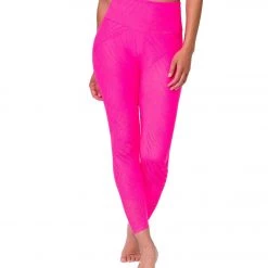 CLOTHING Onzie Selenite 7/8 Yoga Leggings Neon Pink