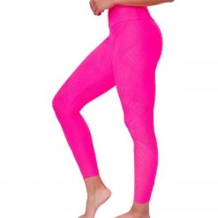 CLOTHING Onzie Selenite 7/8 Yoga Leggings Neon Pink