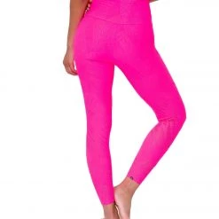 CLOTHING Onzie Selenite 7/8 Yoga Leggings Neon Pink