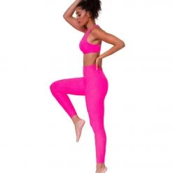 CLOTHING Onzie Selenite 7/8 Yoga Leggings Neon Pink