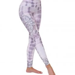 Onzie High Waisted Graphic Yoga Leggings Tie Dye Mandala