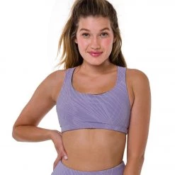 Onzie Mudra Yoga Sports Bra Lavender Selenite Yoga Sports Bras