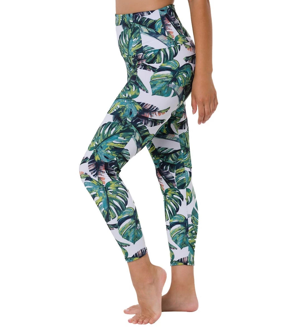 Onzie High Waisted Basic 7/8 Yoga Leggings Tropics NEW ARRIVALS 4 Onzie High Waisted Basic 7/8 Yoga Leggings Tropics NEW ARRIVALS