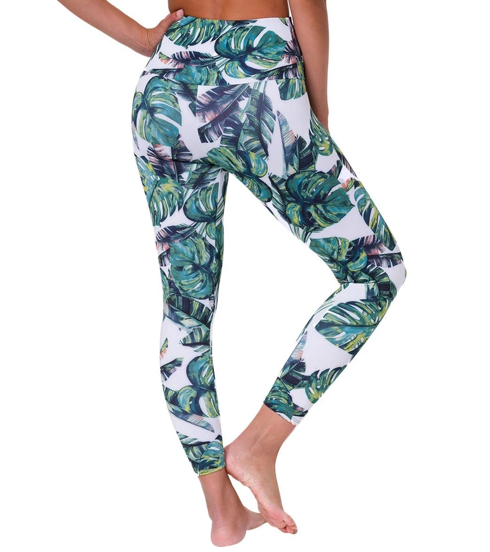 Onzie High Waisted Basic 7/8 Yoga Leggings Tropics NEW ARRIVALS 5 Onzie High Waisted Basic 7/8 Yoga Leggings Tropics NEW ARRIVALS