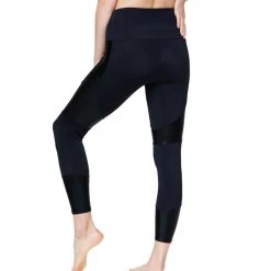 7/8 Leggings Onzie Moto 7/8 Yoga Leggings Black/Mystique