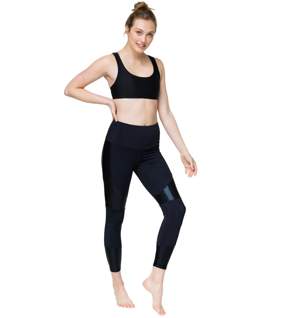 7/8 Leggings Onzie Moto 7/8 Yoga Leggings Black/Mystique 5 7/8 Leggings Onzie Moto 7/8 Yoga Leggings Black/Mystique