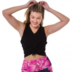 CLOTHING Onzie Knot Yoga Tee Black