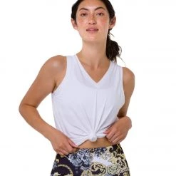 Onzie Knot Yoga Tee White 11 Onzie Knot Yoga Tee White