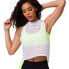CLOTHING Onzie Edge Yoga Tank White Stripe Mesh 2 CLOTHING Onzie Edge Yoga Tank White Stripe Mesh