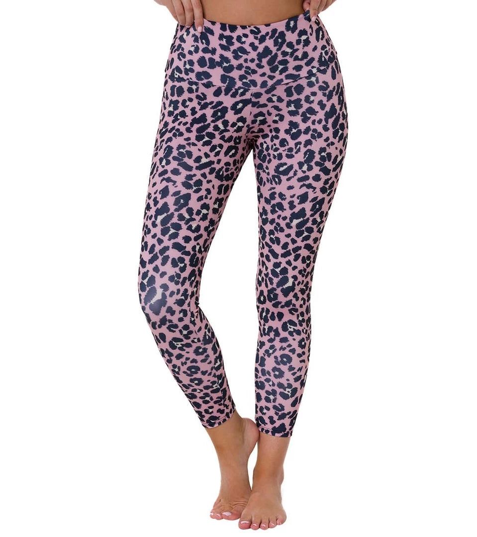 Onzie High Waisted Basic 7/8 Yoga Leggings Rose Leopard NEW ARRIVALS 7 Onzie High Waisted Basic 7/8 Yoga Leggings Rose Leopard NEW ARRIVALS