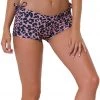 Onzie Side String Yoga Shorts Rose Leopard 2 Onzie Side String Yoga Shorts Rose Leopard