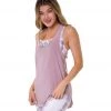 CLOTHING Onzie Lightweight Glossy Flow Yoga Tank Top Woodrose