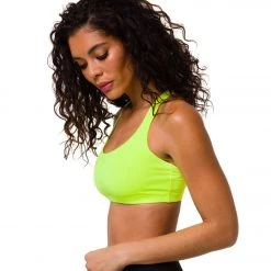 Onzie Chic Yoga Sports Bra Neon Yellow CLOTHING