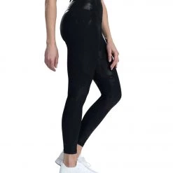 DYI Printed Signature Yoga Leggings Onyx Foil