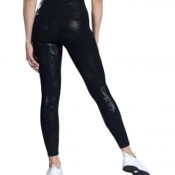 DYI Printed Signature Yoga Leggings Onyx Foil