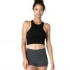 CLOTHING Beyond Yoga Studio Cropped Yoga Tank Jet Black