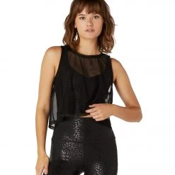 Beyond Yoga Mesh Balanced Cropped Yoga Tank CLOTHING