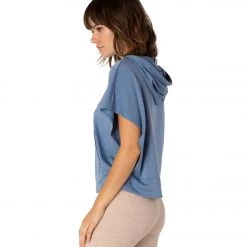 Beyond Yoga Open Side After Yoga Hoodie Serene Blue Heather 10 Beyond Yoga Open Side After Yoga Hoodie Serene Blue Heather